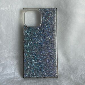 Flaunt Silver Glitter iPhone 13 proMax Smartphone Case